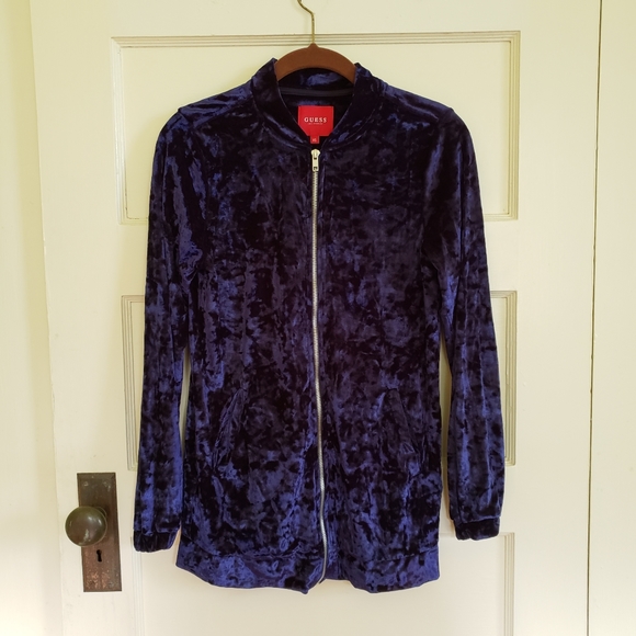 GUESS Velvet Shiloh Bomber Jacket XS - Picture 3 of 5